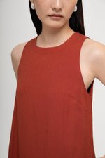 THEA SHIFT LINEN MINI DRESS