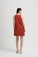 THEA SHIFT LINEN MINI DRESS