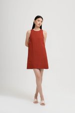 THEA SHIFT LINEN MINI DRESS