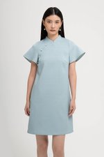 AIKIRA SHIFT CHEONGSAM TWEED DRESS