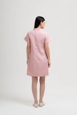 AIKIRA SHIFT CHEONGSAM TWEED DRESS