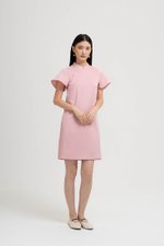 AIKIRA SHIFT CHEONGSAM TWEED DRESS