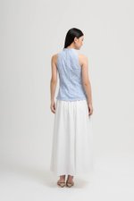 KAIRA EYELET CHEONGSAM TOP