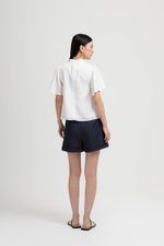 NILA FLUTTER SLEEVES CHEONGSAM TOP