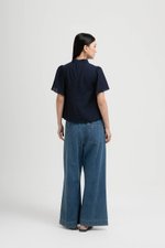 NILA FLUTTER SLEEVES CHEONGSAM TOP