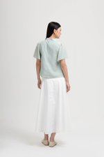 NILA FLUTTER SLEEVES CHEONGSAM TOP