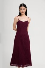 HAISLEY EYELET CAMI MIDI DRESS