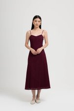 HAISLEY EYELET CAMI MIDI DRESS