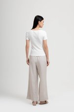 TILDA BUTTON DOWN RIBBED TEE