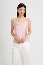 LIVIA COWL SATIN CAMI TOP