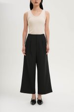 DELANEY PLEATED WIDE LEG PANTS