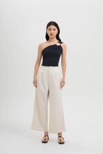 DELANEY PLEATED WIDE LEG PANTS
