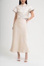 ELOISE SATIN BIAS SKIRT