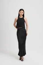 ELOISE SATIN BIAS SKIRT