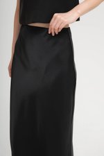 ELOISE SATIN BIAS SKIRT