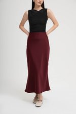 ELOISE SATIN BIAS SKIRT