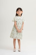 KIRA KIDS FLUTTER SLEEVE CHEONGSAM DRESS