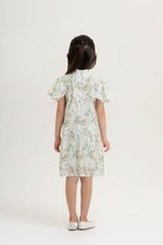 KIRA KIDS FLUTTER SLEEVE CHEONGSAM DRESS
