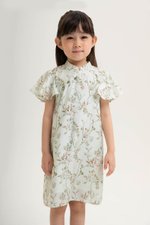 KIRA KIDS FLUTTER SLEEVE CHEONGSAM DRESS