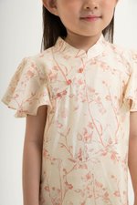KIRA KIDS FLUTTER SLEEVE CHEONGSAM DRESS