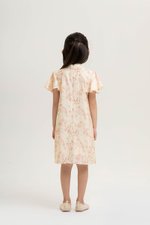 KIRA KIDS FLUTTER SLEEVE CHEONGSAM DRESS