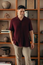 KENNY UNISEX BUTTONDOWN MUSLIN SHIRT