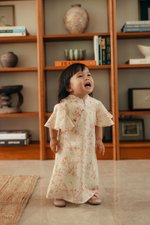 KIRA KIDS FLUTTER SLEEVE CHEONGSAM DRESS