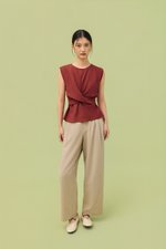 HARVEY PLEATED TAILORED PANTS