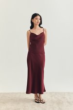 ELOISE SATIN BIAS SKIRT