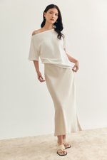 ELOISE SATIN BIAS SKIRT