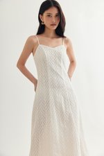 HAISLEY EYELET CAMI MIDI DRESS