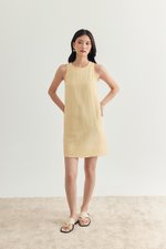 THEA SHIFT LINEN MINI DRESS