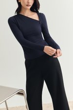 CARLIE ASYMMETRIC LONG SLEEVE TOP