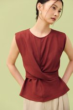 RIANNA CROSS FRONT WAIST TOP