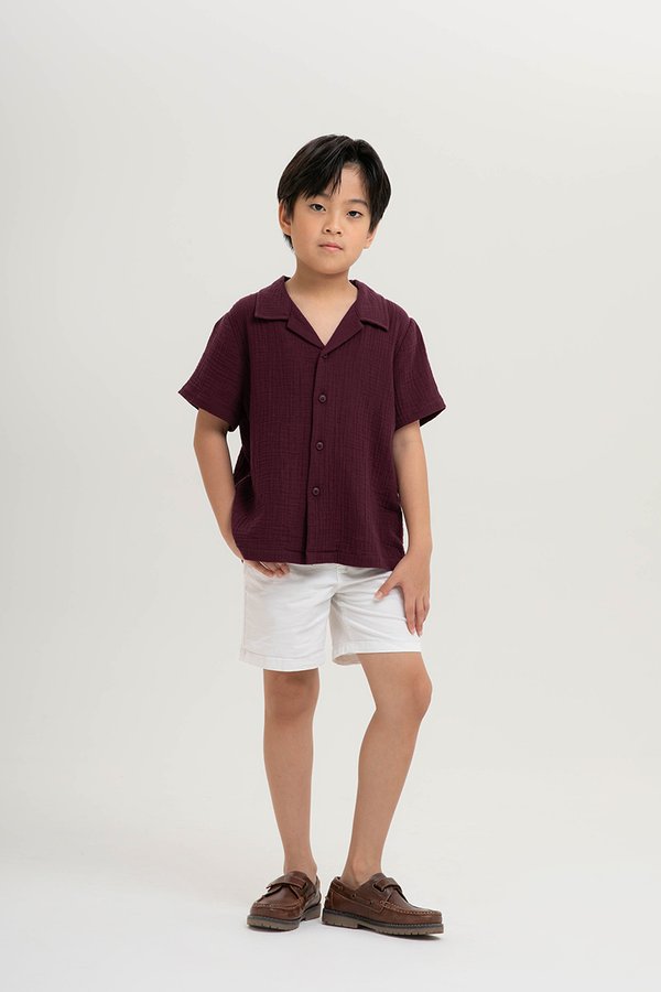 KENNY KIDS BUTTONDOWN MUSLIN SHIRT