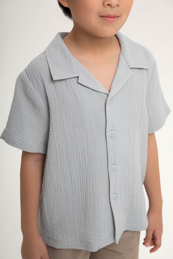 KENNY KIDS BUTTONDOWN MUSLIN SHIRT