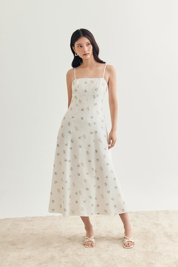 AMANDA FLORAL PRINT CAMI MIDI DRESS