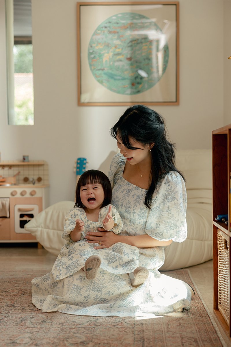 KIDS HARVEST PUFF SLEEVE SMOCKED DRESS