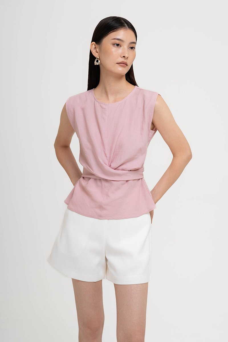 RIANNA CROSS FRONT WAIST TOP