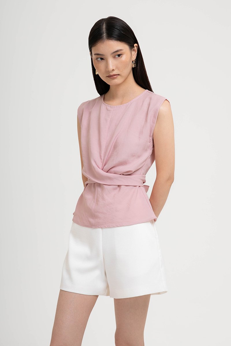 RIANNA CROSS FRONT WAIST TOP