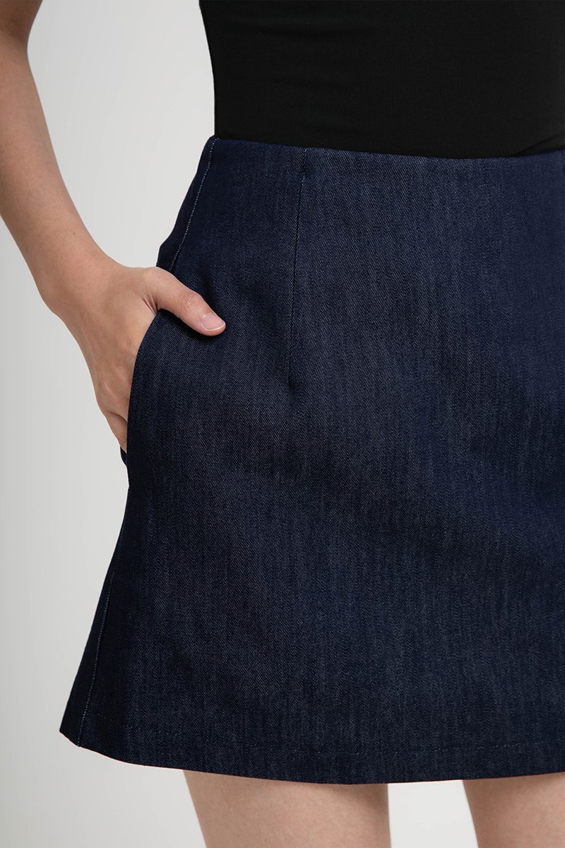 AYDEN DENIM SKORT