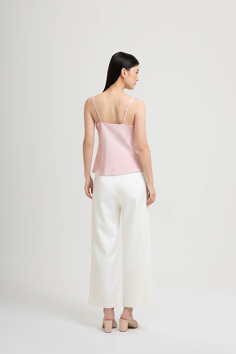 LIVIA COWL SATIN CAMI TOP