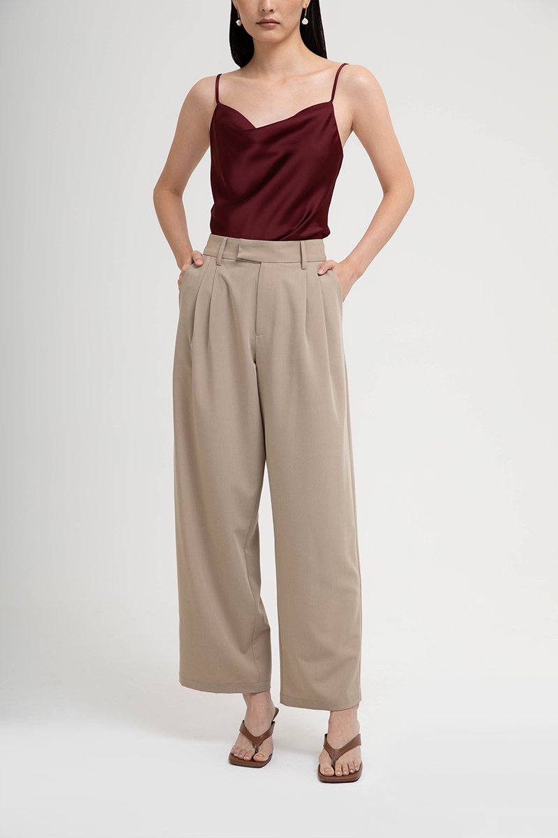HARVEY PLEATED TAILORED PANTS