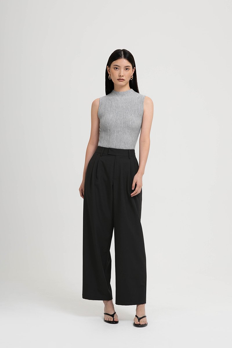 HARVEY PLEATED TAILORED PANTS