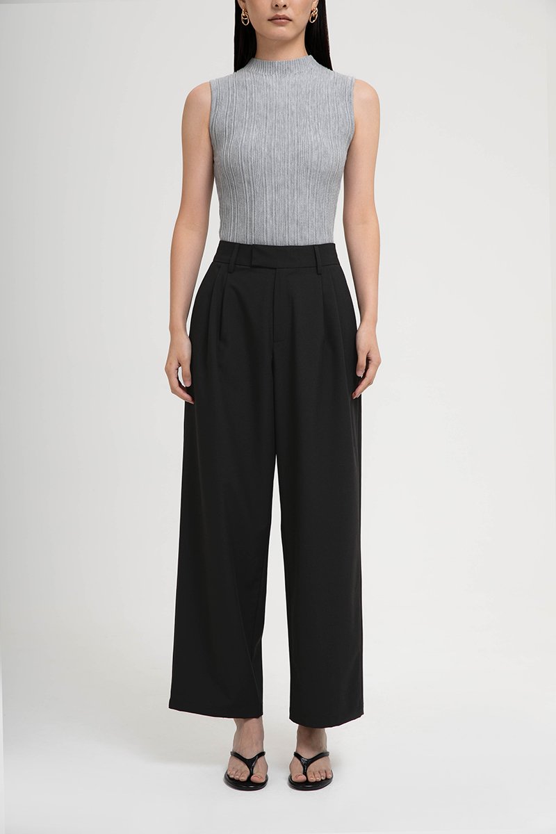 HARVEY PLEATED TAILORED PANTS