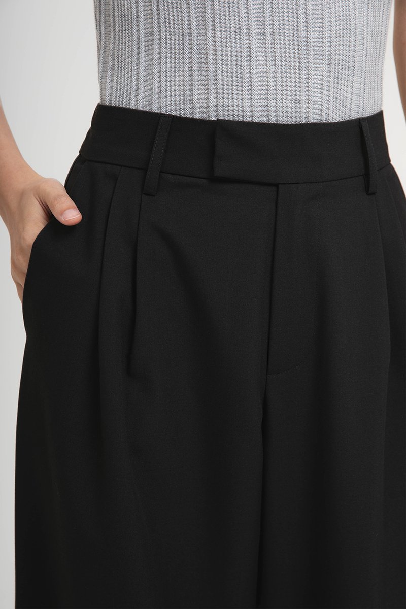 HARVEY PLEATED TAILORED PANTS