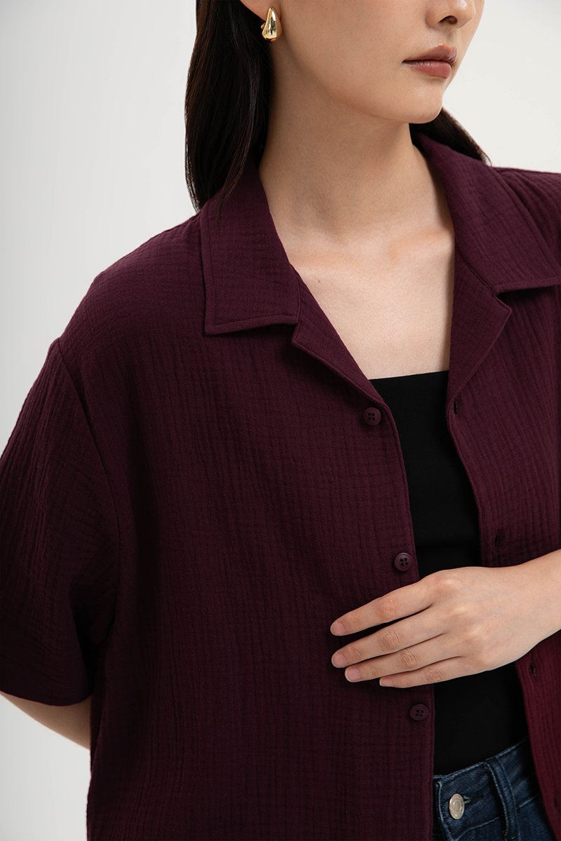 KENNY UNISEX BUTTONDOWN MUSLIN SHIRT