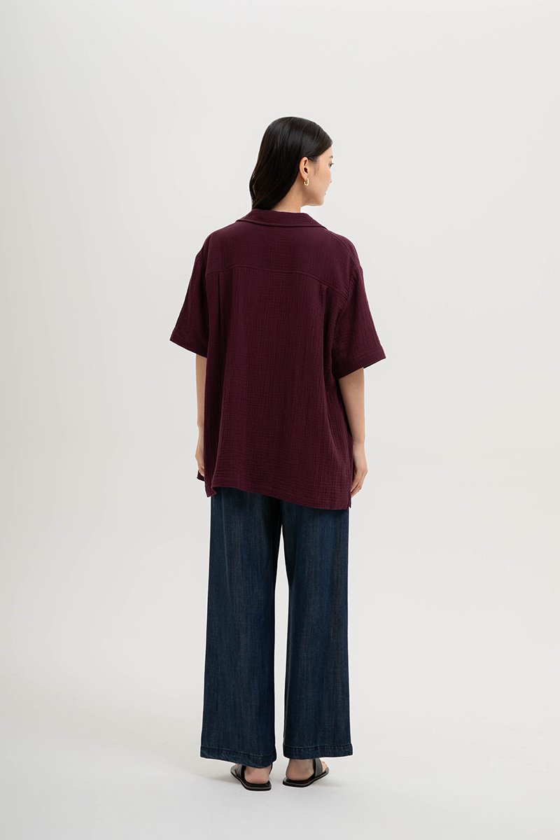 KENNY UNISEX BUTTONDOWN MUSLIN SHIRT