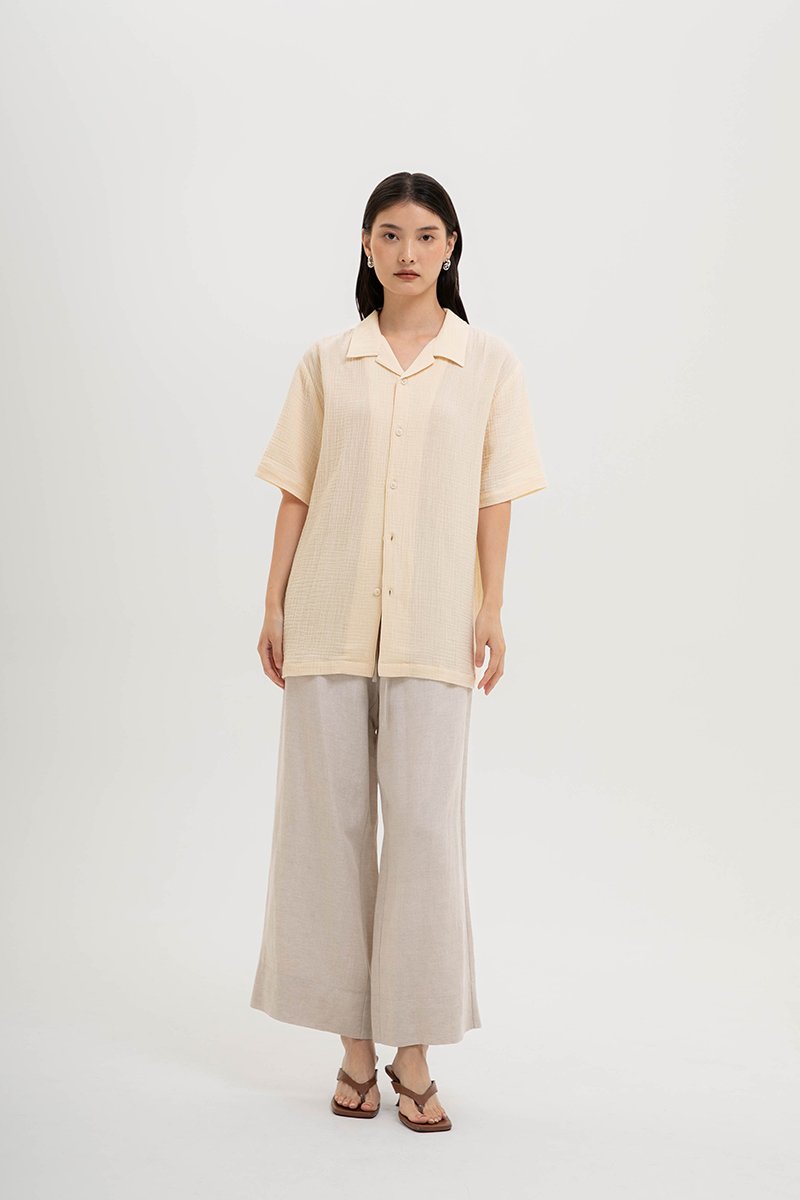 KENNY UNISEX BUTTONDOWN MUSLIN SHIRT