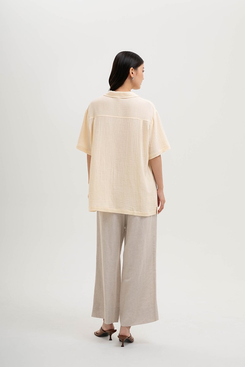 KENNY UNISEX BUTTONDOWN MUSLIN SHIRT